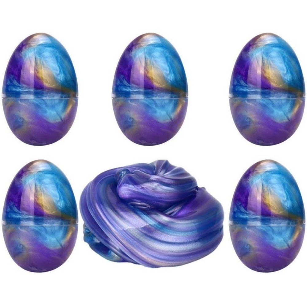 5 Pack Slime Eggs Fidget Toy Stress Relief Easter Basket Stuffers NEW